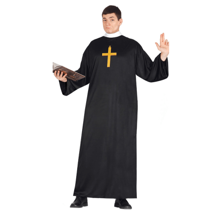 Fato carnaval adulto padre tamanho L