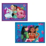 Puzzle 4 em 1 Disney princesas CLEMENTONI - Image 2