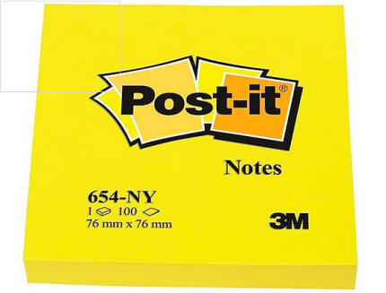 Bloco de notas adesivas POST-IT