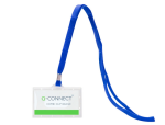 Identificador Q-CONNECT kf17112 com cordao plano azul e abertura lateral 94x60 mm. - Image 3