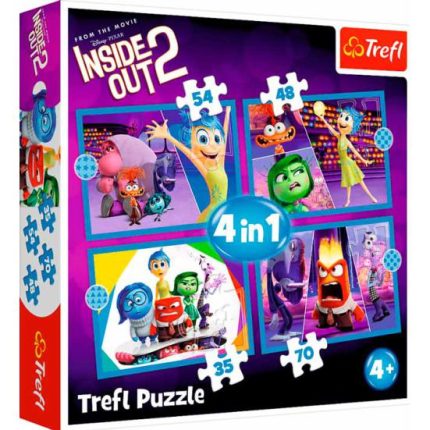Puzzles 4 em 1-emotions rule / disney inside out 2