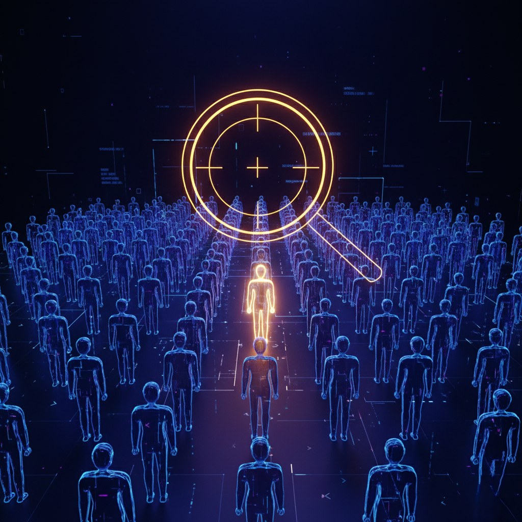 Ilustração 3D de segmentação de público-alvo para campanhas de publicidade online precisas - EwardSolution