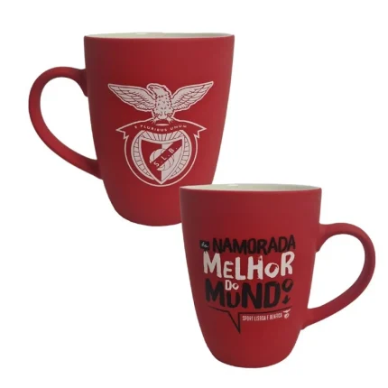 Caneca veludo vermelha namorada