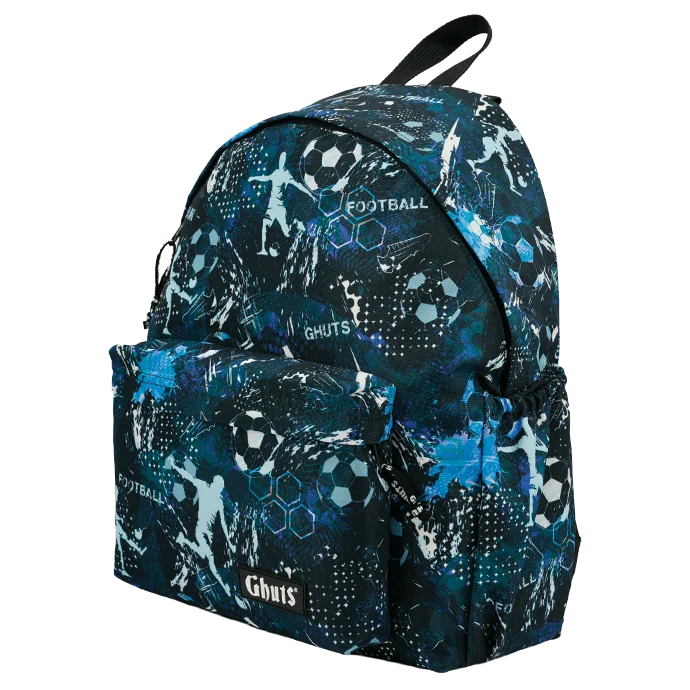Mochila escolar GHUTS em destaque