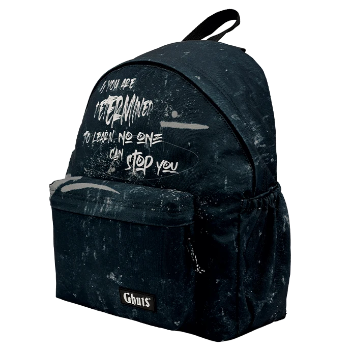 Mochila escolar GHUTS em destaque