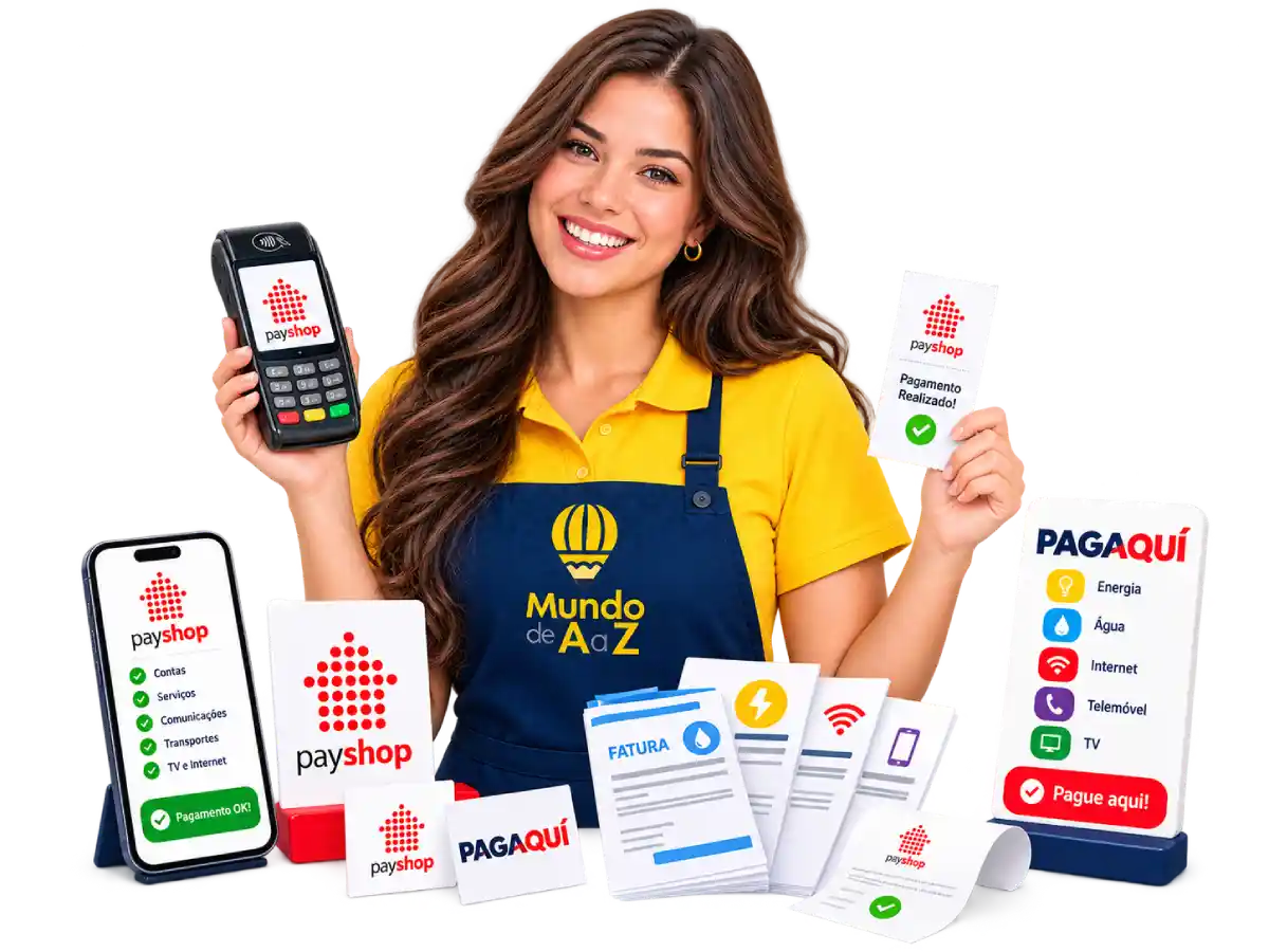 Pagamentos e carregamentos com Payshop e PagaAqui