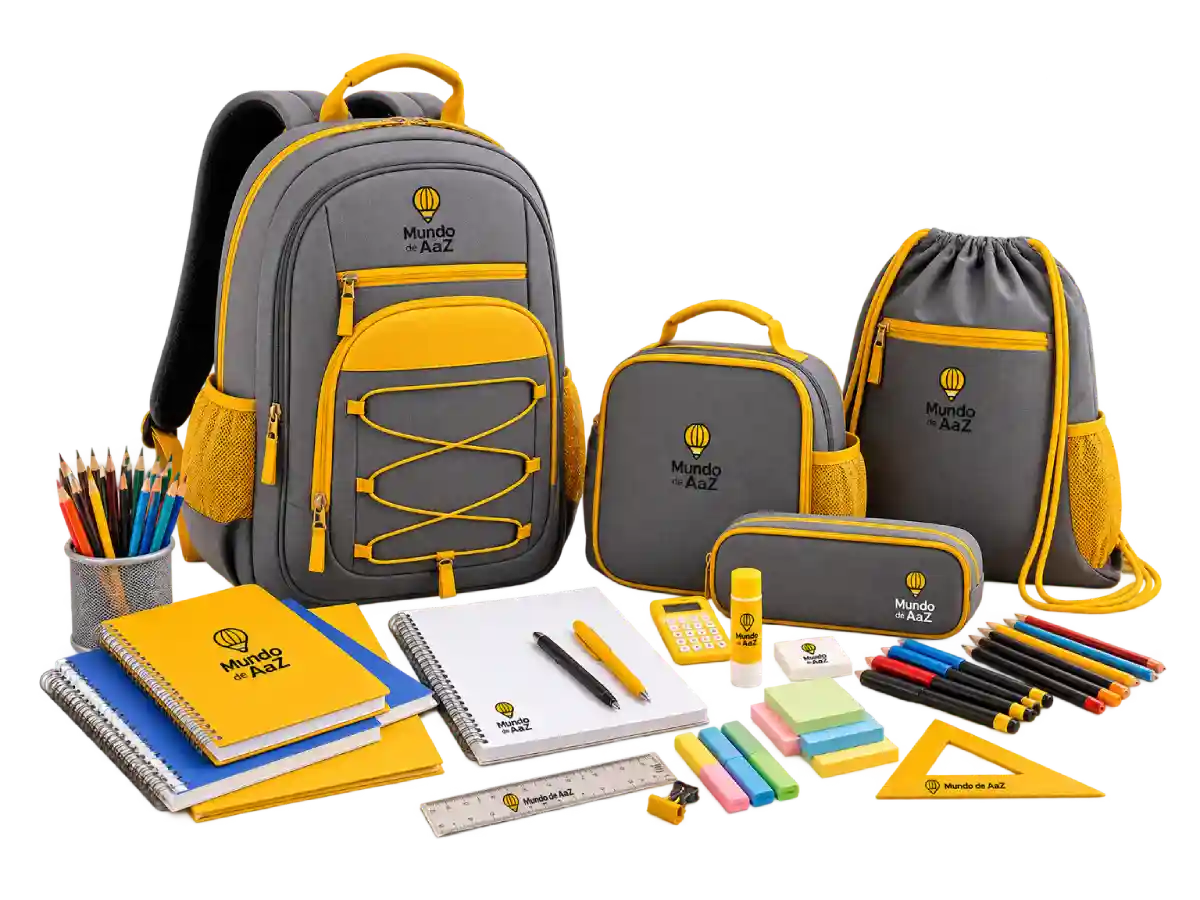 Mochilas e material escolar em destaque